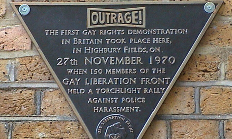 Outrage plaque Highbury Fields
