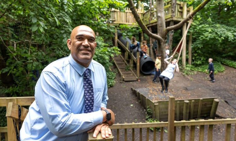 Guy Lawrence at one of Islington's adventure playgrounds