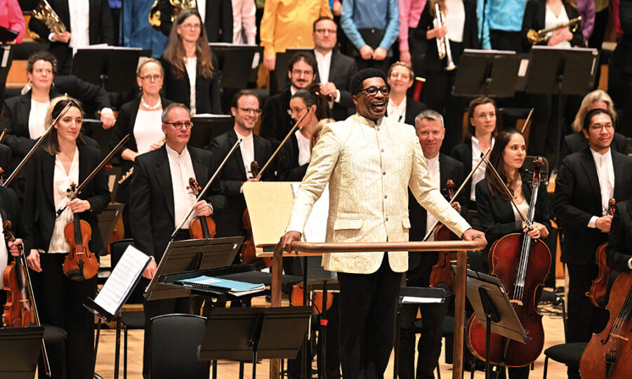 The London Symphony Orchestra performing at the Barbican