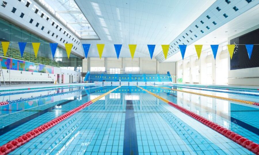 Leisure centre swimming pool
